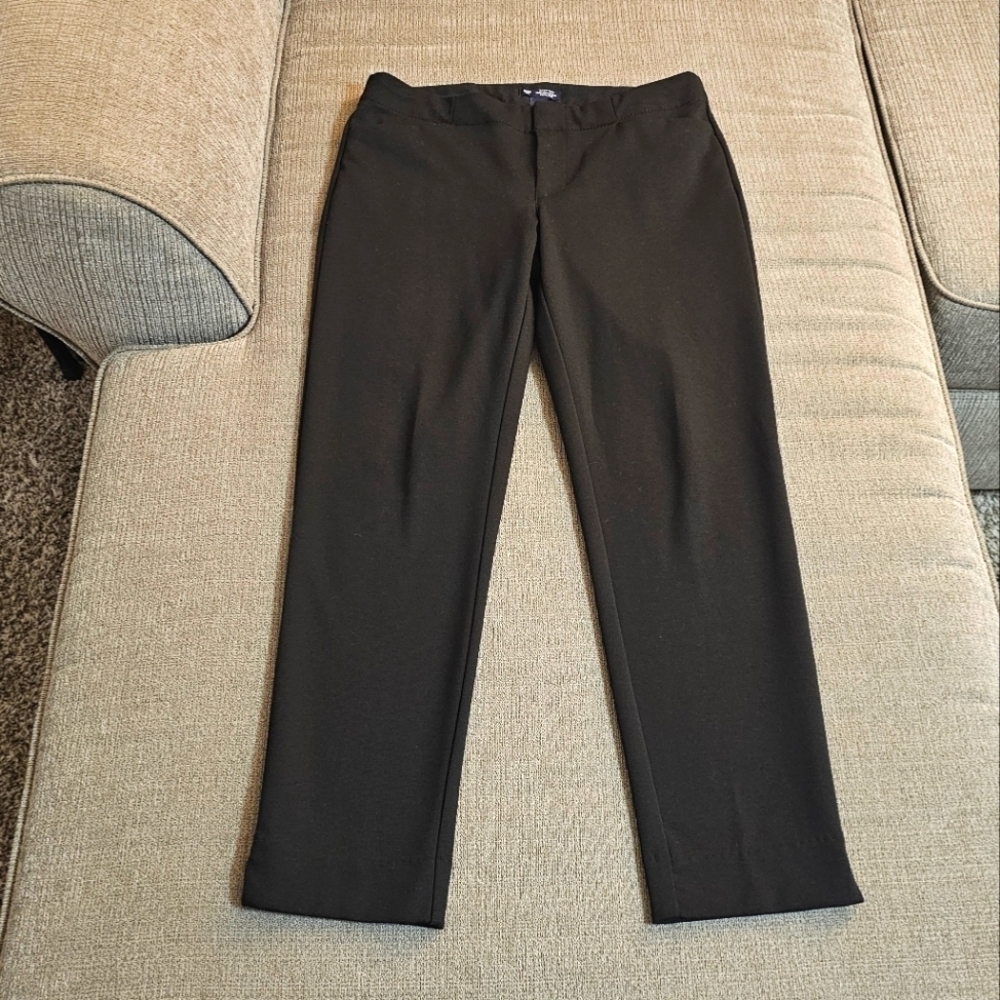 Gap Slim City Ponte True Black Casual Career Work Office Pants Size 4